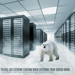 advertentie ontwerp voor mobiele airconditioning voor serverrooms/computerrooms/datacenters